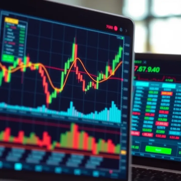 Detailed technical analysis chart highlighting key graphical patterns used in price movement evaluation