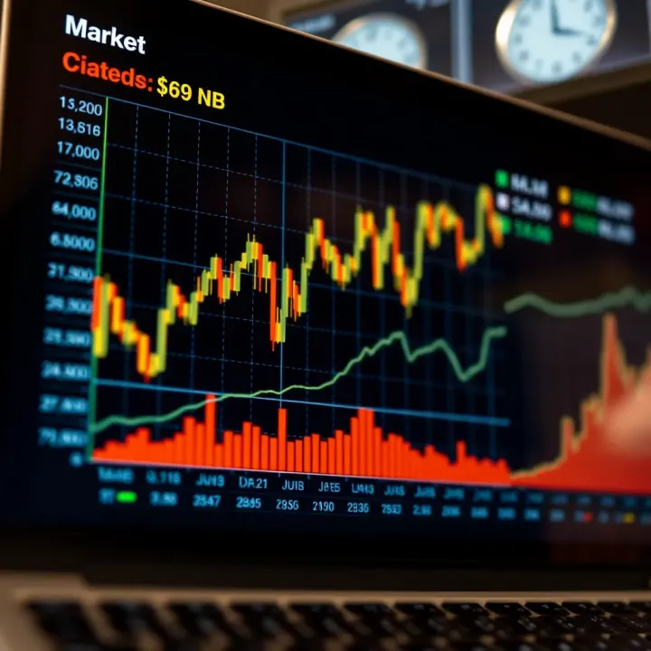 Graph displaying market trends and data analysis with highlighted citation sources