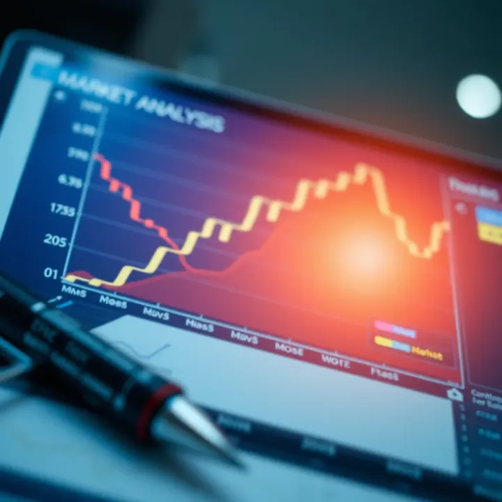 Graph illustrating market trends and consumer behavior analysis