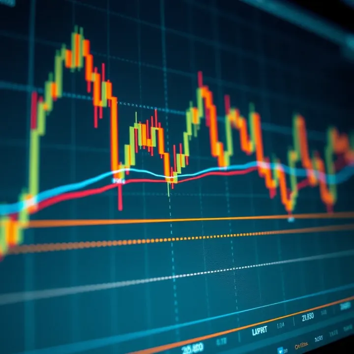 Graph depicting market trend lines and key price levels for analyzing price action behavior