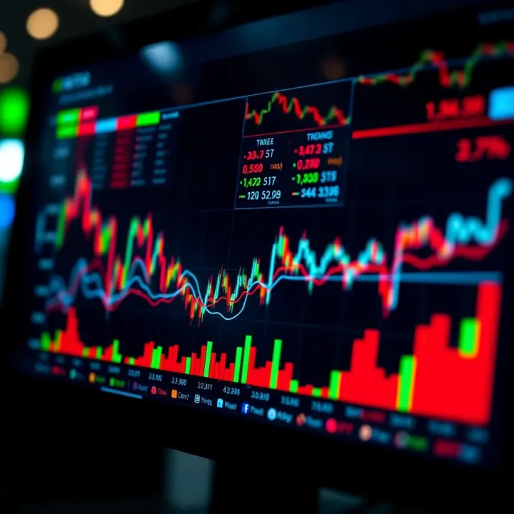 Graph showing market trends influenced by key economic indicators from calendar events