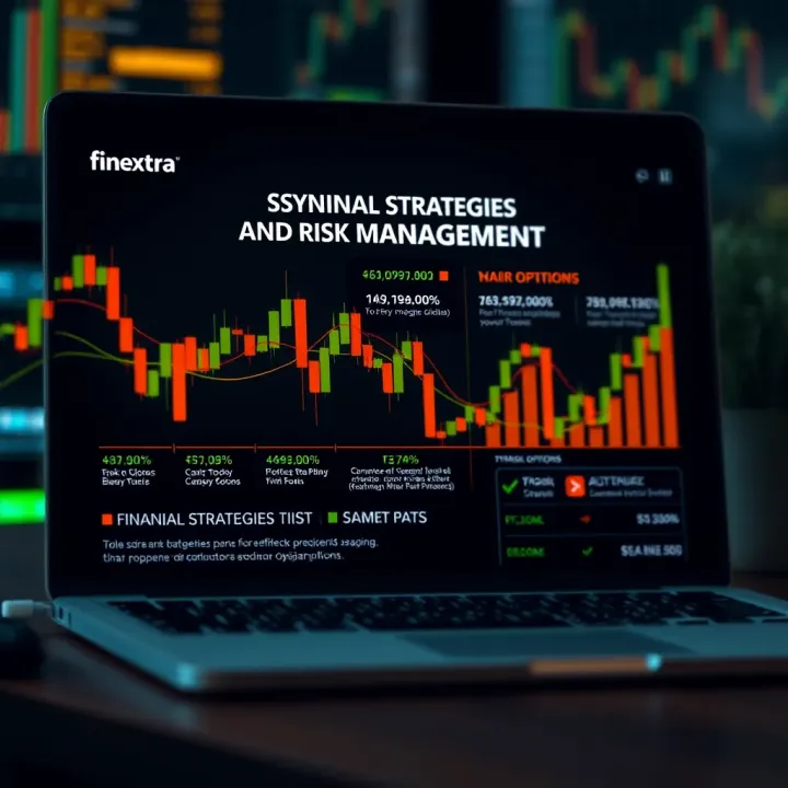 Graphic illustrating essential strategies and risk management tips for binary options investors