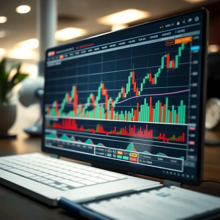 Graph displaying market trend analysis across different time frames