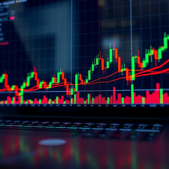Chart displaying classic bullish and bearish price action patterns with trendlines and candlestick formations