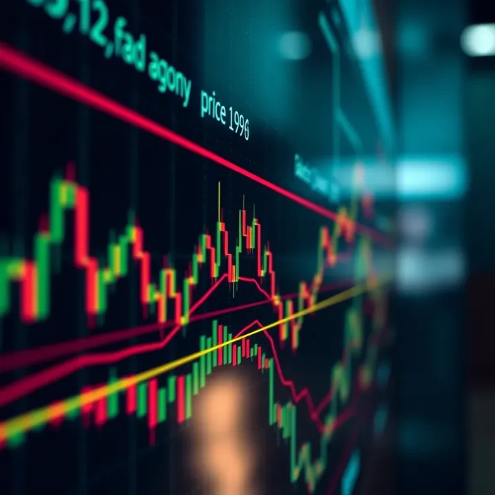 Graph depicting price movements illustrating support and resistance levels