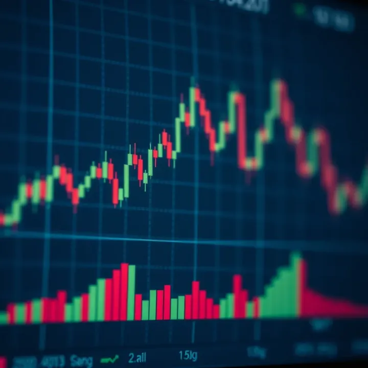 Chart showing candlestick patterns used in price action trading