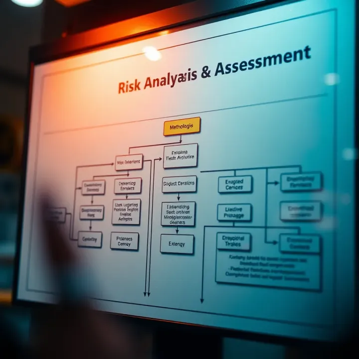 Flowchart showing methodologies used in risk analysis and assessment