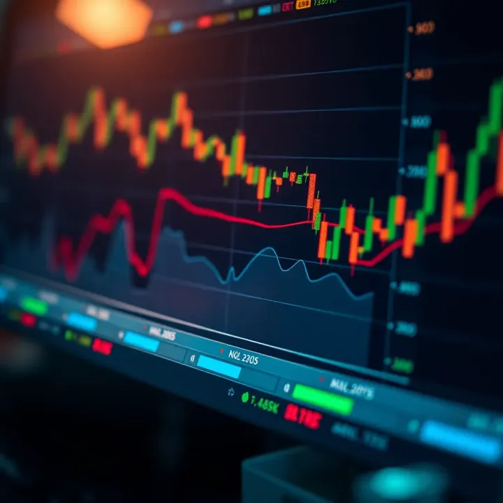 Graph showing risk management strategies for binary options trading with declining risk levels