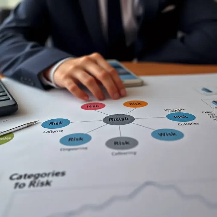 Diagram illustrating different categories of risk in business management