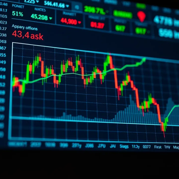 Graph illustrating risk management strategies and quick decision-making in short-term binary options trading