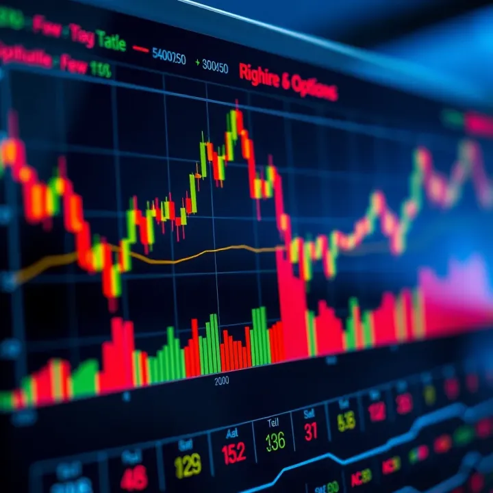 Chart showing risk management strategies and outcome optimization in binary options