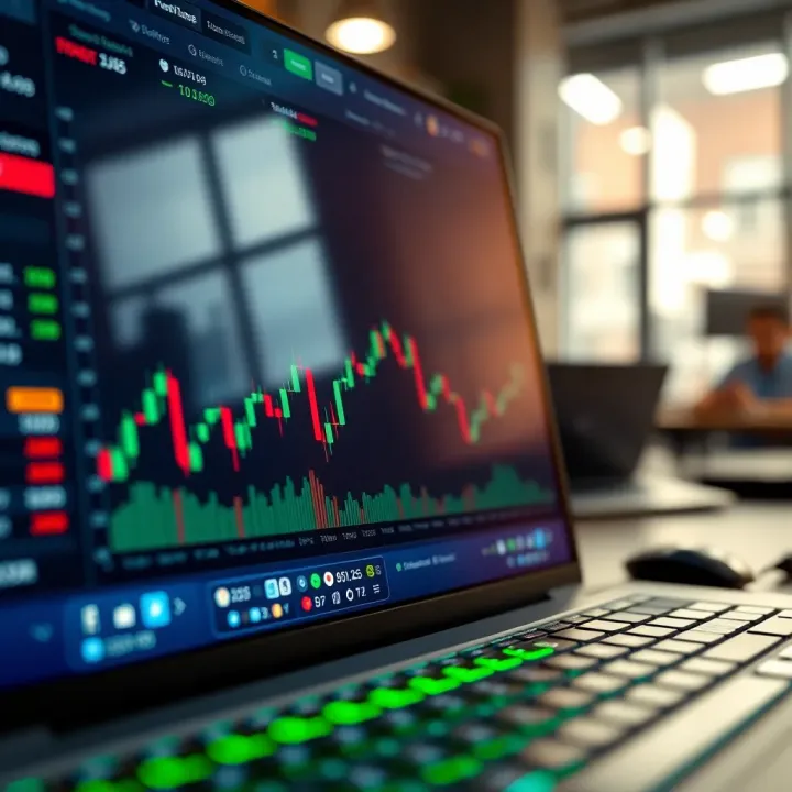 Interface of a trading platform highlighting essential tools and features for day traders