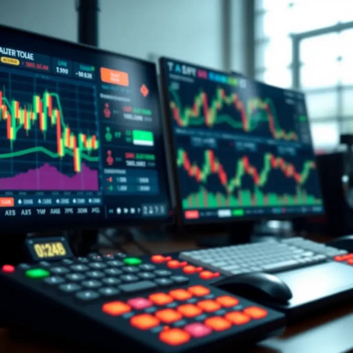 Dashboard of trading tools featuring charts and signal notifications to enhance decision making