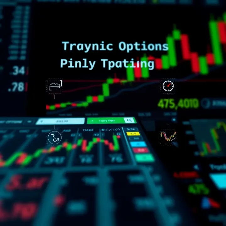 Diagram showing the basic concept and mechanics of binary options trading