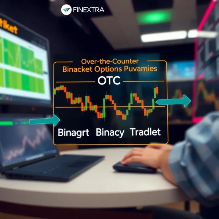 Diagram illustrating Over-the-Counter market dynamics in binary options trading